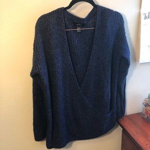 Navy Blue Crisscross sweater
